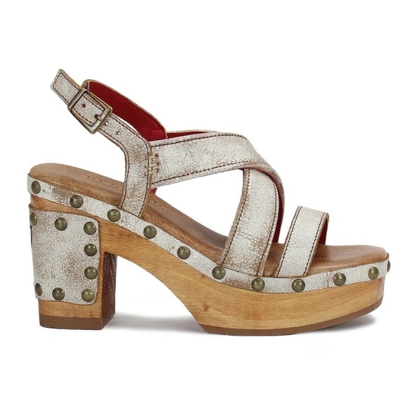 BED|STU Mediation Leather Platform Sandals in Nectar Lux NWT - Picture 9 of 10